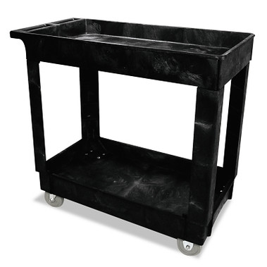 Rubbermaid Commercial Heavy-Duty Utility Carts, 300 lb, 34 X 16 X 31 1/4h, Black (12 EA / CS)