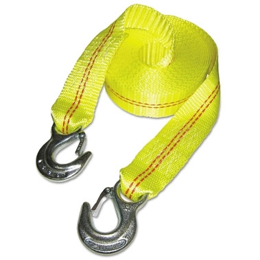 Keeper Vehicle Recovery Straps, Steel Hooks, 4 in W, 30 ft L, 20,000 lb Capacity (2 EA / CA)