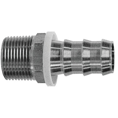 Dixon Valve Barbed Push-On Hose Fittings, 3/8 in x 1/4 in (NPTF) (100 EA / BX)