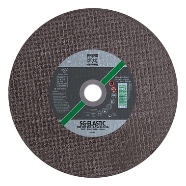 Pferd Type 1 Metal A-SG Portable Cut-Off Wheel, 14 in dia, 3/16 in Thick, 20 mm Arbor, 24 Grit (1 EA / EA)