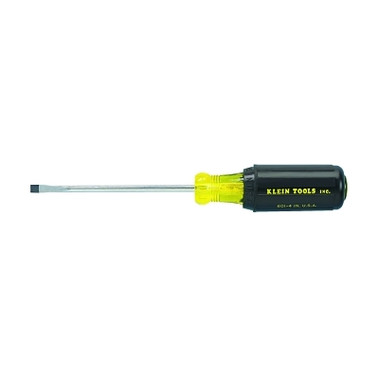 Klein Tools Cabinet-Tip Cushion-Grip Screwdriver, 3/16 in, 7 3/4 in Overall L (1 EA / EA)