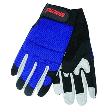 MCR Safety Fasguard Multi-Task Gloves, Blue/Black/Gray, Large (12 PR / DOZ)