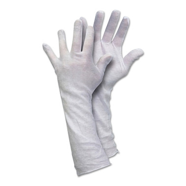 MCR Safety Lisle Cotton Inspector Gloves, 100% Cotton, Large (12 PR / DZ)