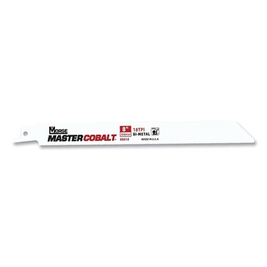 M.K. Morse Master Cobalt Metal Bi-Metal Reciprocating Saw Blade, 0.035 in x 6 in L x 3/4 in W, 18 TPI, Tapered, 50 EA/PK (50 EA / PK)