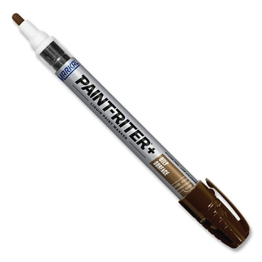 Markal Paint-Riter+ Oily Surface Paint Marker, Brown, 1/8 in Tip, Medium (48 EA / CA)