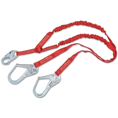 Protecta PRO-STOP 100 Tie-Off Shock Absorbing Lanyards, 6 ft, Rebar Hook, 310 lb (1 EA / EA)