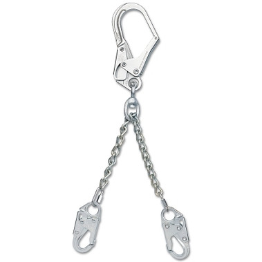 Protecta PRO Chain Rebar/Positioning Lanyards, 24 in, Self-Locking Snap Hook, 310 lb (1 EA / EA)