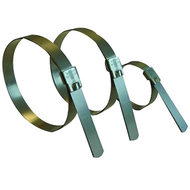 Band-It Ultra-Lok Preformed Clamp, 6" Hose ID, 3/4"W, Stainless Steel 201, 25/Bx (25 EA / BX)