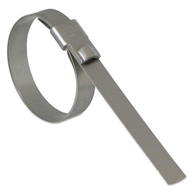 Band-It Ultra-Lok Preformed Clamps, 6 1/2 in Dia, 3/4 in Wide, Stainless Steel 201 (25 EA / BX)