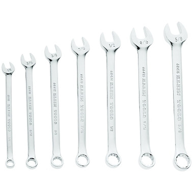 Klein Tools 7 Piece Combination Wrench Sets, 6; 12 Points, Inch (1 SET / SET)