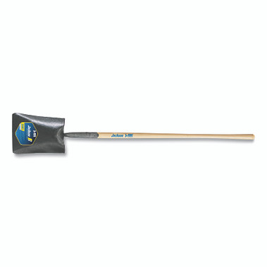 Jackson Professional Tools J-450 Series Pony Square Point Shovel with Solid Shank, 9-3/4 in W x 12 in L, 12 in Straight Hardwood Handle (1 EA / EA)