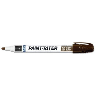 Markal Valve Action Paint Marker, Brown, 1/8 in, Medium (1 EA / EA)