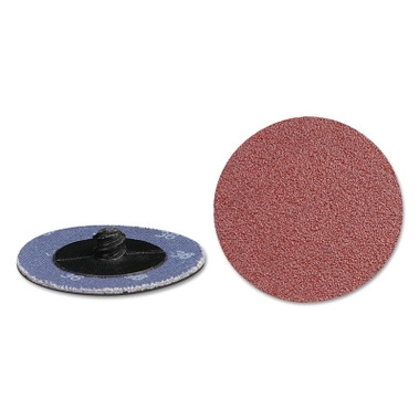 CGW Abrasives Quick Change 2-Ply Disc, Aluminum Oxide, 2 in dia, 36 Grit (50 EA / BX)
