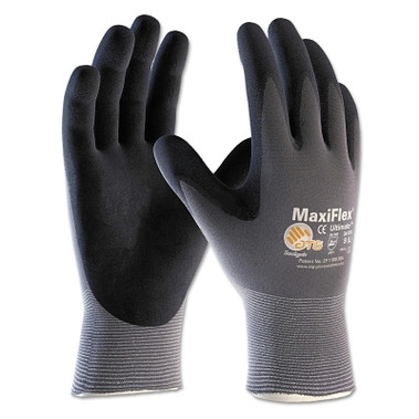 PIP MaxiFlex Ultimate Nitrile Coated Micro-Foam Grip Gloves, 2X-Large, Black/Gray (12 PR / DZ)