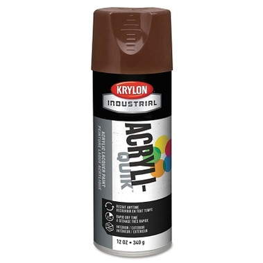 Krylon Interior/Exterior Industrial Maintenance Paint, 12oz Aerosol Can, Leather Brown (6 CN / CA)