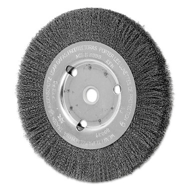 Advance Brush Narrow Face Crimped Wire Wheel Brush, 6 D x 5/8 W, .008 Carbon Steel, 8,000 rpm (1 EA / EA)