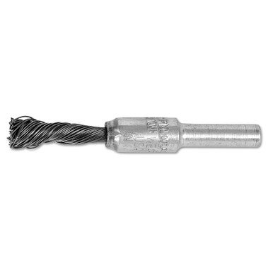 Advance Brush Singletwist Knot End Brushes, Carbon Steel, 20,000 rpm, 1/4" x 0.014" (1 EA / EA)
