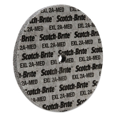 Scotch-Brite EXL Unitized Deburring Wheel, 6 in x 1/2 in, Medium Aluminum Oxide, 5000 rpm (1 EA / EA)