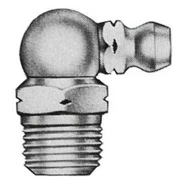 Alemite Non-Corrosive Fittings, Elbow - 85Ã‚Â°, 7/8 in, Male/Male, 1/8 in (PTF) (50 EA / PK)