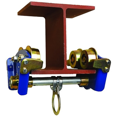 DBI-SALA I-Beam Trolley, 3 in to 8 in W Flange, Up to 11/16 in Thickness, 310 lb Load Capacity, Clamp Attachment (1 EA / EA)
