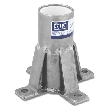 DBI-SALA Advanced Floor Mount Sleeve Davit Bases, Davit Base, 14.5lb (1 EA / EA)