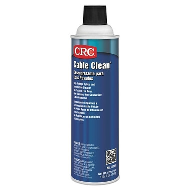 CRC Cable Clean High Voltage Splice Cleaner, 20 oz, Aerosol Can, Unscented (12 CAN / CS)