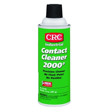 CRC Contact Cleaner 2000 Precision Cleaner, 16 oz Aerosol Can, HFC, VOC 57.5%, Slight Ethereal (12 CAN / CS)