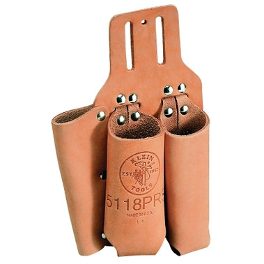 Klein Tools Lineman's Pliers, Rule, 3 Compartments, Leather (1 EA / EA)