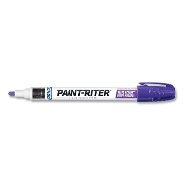 Markal PAINT-RITER VALVE ACTION Paint Marker, Purple, 1/8 in Tip, Medium (1 EA / EA)