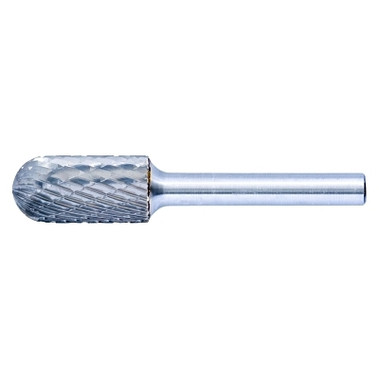 Pferd Carbide Cylindrical/Radius Shaped Bur Bit, 3/8"Dia. x 3/4"L Cut, 3R Double Cut (1 EA / EA)