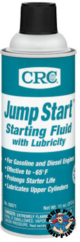 CRC Jump Start Starting Fluid with Lubricity, 16 oz Aerosol Can, 11 wt oz (12 CN/CS)