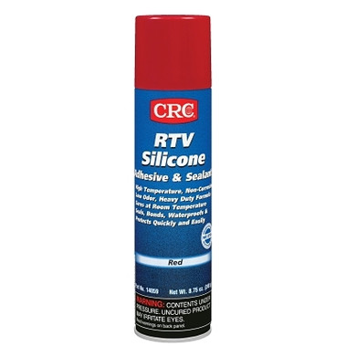 CRC RTV Silicone Adhesive and Sealant, 8 oz Pressurized Tube with Select-A-BEAD Nozzle, 6.5 wt oz, Red (12 CAN / CS)