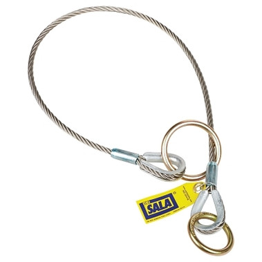 DBI-SALA Wire Rope Choker Slings, O-Ring/D-Ring, 6 ft Cable (1 EA / EA)