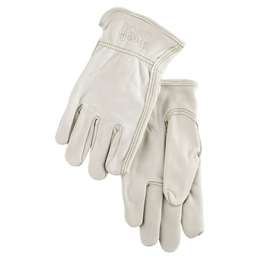 MCR Safety Unlined Drivers Gloves, Premium Grade Cowhide, X-Large, Keystone Thumb, Beige (12 PR / DOZ)