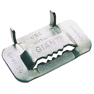 Band-It Giant Buckles, 3/4 in, Stainless Steel 201/301, 25 per pack (25 EA / BX)