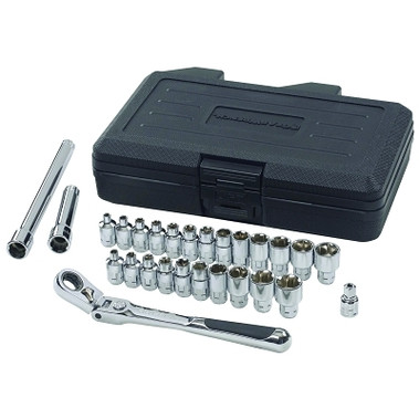 GEARWRENCH 27 Piece Pass-Thru Vortex Ratchet Sets, 1/4 in (1 EA / ST)