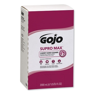 Gojo SUPRO MAX Cherry Hand Cleaner, for PRO TDX, Cherry, Bag-in-Box, 2,000 mL (4 EA / CA)