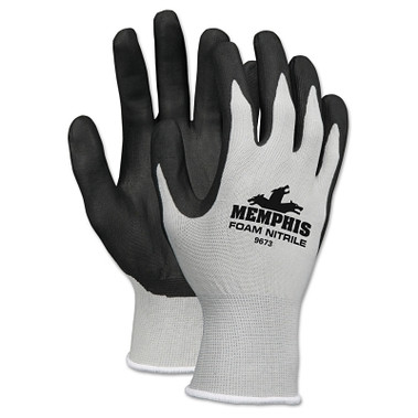 MCR Safety NXG Work Gloves, Medium, Black/Gray (12 PR / DZ)