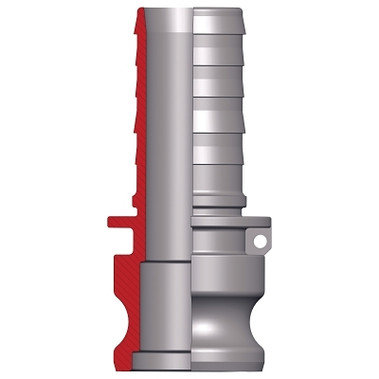 Dixon Valve Andrews/Boss-Lock Type E Cam and Groove Adapters, 1in x 1 1/16 in Male, Aluminum (10 EA / BOX)