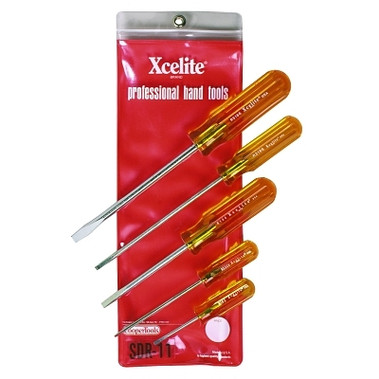 Weller Xcelite Round Blade 5 Piece Screwdriver Sets, Slotted (1 SET / SET)