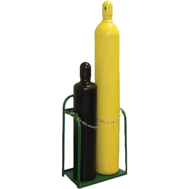 Saf-T-Cart Cylinder Racks, Holds 2 Cylinders, 9 1/2 in dia. (1 EA / EA)