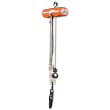 CM Columbus McKinnon ShopStar Electric Chain Hoist, 250 lb Capacity, 10 ft Lifting Height (1 EA / EA)