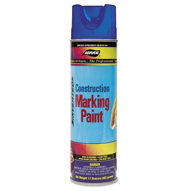 Aervoe Construction Marking Paints, 20 oz , Blue (12 CAN / CS)