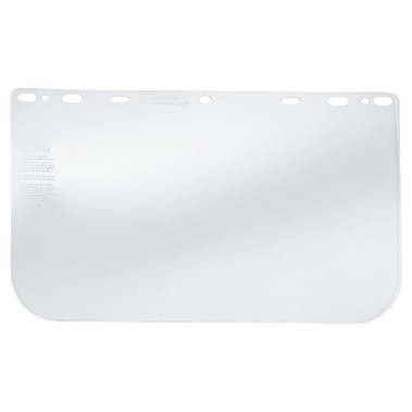 MCR Safety Universal Faceshield, Uncoated, Clear, PETG, 15.5 in L x 10 in H (1 EA / EA)