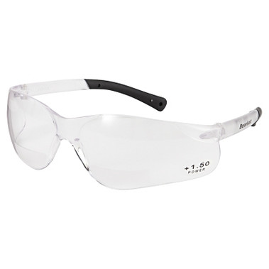 MCR Safety BearKat BK1 Series Bifocal Readers Safety Glasses, Clear Lens, 1.5 Dipter, Clear Frame (1 EA / EA)
