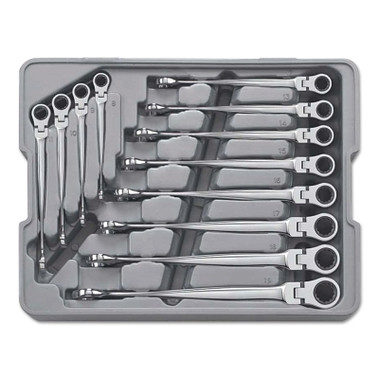 GEARWRENCH 12 Pc XL X-Beam Flex Combination Wrench Sets, 12 Point, Metric (1 ST / ST)