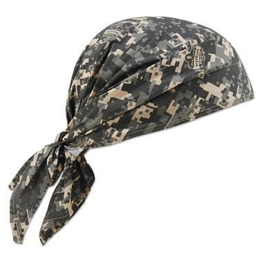 Ergodyne Chill-Its 6710CT Evaporative Cooling Triangle Hats w/ Cooling Towel, Camo (6 EA / CA)