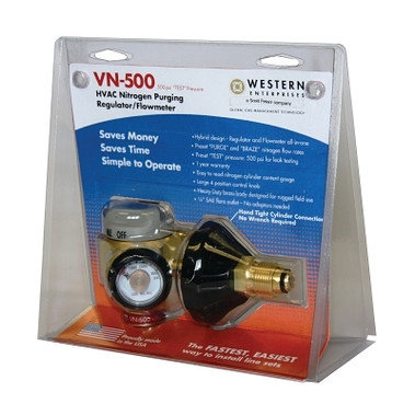 Western Enterprises VN Series HVAC Nitrogen-Purging Regulators/Flowmeters, Nitrogen, 250 psi, 35 CFH, CGA-580 (1 EA / EA)
