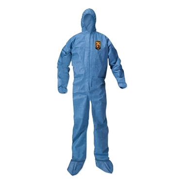 Kimberly-Clark Professional KleenGuard A20 Breathable Particle Protection Coveralls, Denim Blue, 3X-Large, ZF, EBWAHB (20 EA / CA)