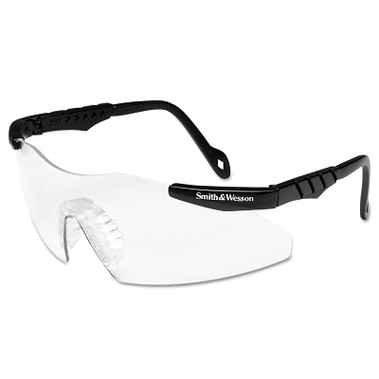 Smith & Wesson Magnum 3G Safety Glasses, Clear Polycarbonate Lens, Anti-Fog, Black, Nylon, Universal (1 EA / EA)